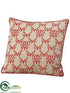 Silk Plants Direct Antler Pillow - Red Beige - Pack of 2