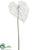 Glittered Mesh Anthurium Spray - White - Pack of 12