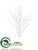 Twig Branch - White - Pack of 6