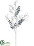 Silk Plants Direct Glitter Viburnum Spray - Blue Gray - Pack of 12