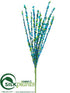 Silk Plants Direct Grass Spray - Peacock - Pack of 12