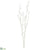 Glittered, Snow Mini Berry Branch - White - Pack of 12