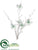 Butterfly, Pearl Spray - Green Gold - Pack of 12