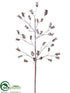 Silk Plants Direct Pod Spray - Brown Glittered - Pack of 12