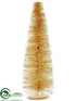 Silk Plants Direct Twig Cone Tree - Gold - Pack of 4