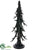 Antler Cone Tree - Black Whitewashed - Pack of 2