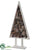 Pine Cone Topiary Tree - Brown Whitewashed - Pack of 4