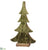 Tree Table Top - Green Brown - Pack of 2