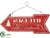 Christmas Tree Farm Sign - Red White - Pack of 12