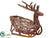 Reindeer Sleigh - Brown Ice - Pack of 2