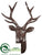 Reindeer Head Decor - Brown - Pack of 1