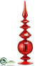 Silk Plants Direct Finial - Red - Pack of 4