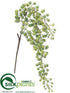 Silk Plants Direct Berry Hanging Spray - Green Ice - Pack of 12