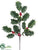 Holly Spray - Red - Pack of 36