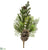 Berry, Pine Cone, Pine Pick - Green Brown - Pack of 12