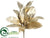 Magnolia Leaf Spray - Gold - Pack of 12