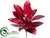 Magnolia Leaf Spray - Red - Pack of 12