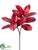 Magnollia Leaf Spray - Red - Pack of 12