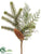 Pine, Fern, Cone Spray - Green - Pack of 12