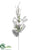 Pine Cone, Berry Spray - White - Pack of 12