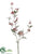 Glittered, Snowed Dogwood Spray - Red - Pack of 12