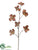 Frosted Dogwood Spray - Brown - Pack of 12