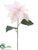 Snowed Velvet Poinsettia Spray - Pink - Pack of 12
