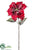 Poinsettia Spray - Red Ice - Pack of 12