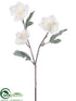 Silk Plants Direct Snowed Helleborus Spray - White - Pack of 12