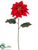 Poinsettia Spray - Red - Pack of 12