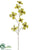 Glitter, Pearl Dogwood Spray - Green - Pack of 12