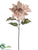 Poinsettia Spray - Rose Gold - Pack of 12