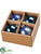 Ball Ornament - Blue Two Tone - Pack of 6