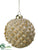 Ball Ornament - Gold Beige - Pack of 4