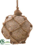 Silk Plants Direct Ball Ornament - Beige - Pack of 6