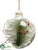 Pine Ball Ornament - Green - Pack of 6