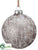 Ball Ornament - Silver Gray - Pack of 12