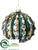 Ball Ornament - Gold Peacock - Pack of 6