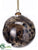 Ball Ornament - Clear Brown - Pack of 4