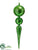 Finial Ornament - Green - Pack of 6