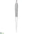 Glittered Glass Icicle Ornament - Clear Glittered - Pack of 12