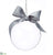 Glass Ball Ornament - Clear - Pack of 6