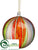 Ball Ornament - Red Green - Pack of 6