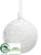 Ball Ornament - Clear White - Pack of 12