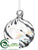 Ball Ornament - Clear - Pack of 12