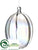 Egg Ornament - Clear - Pack of 6