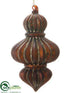 Silk Plants Direct Finial Ornament - Bronze Antique - Pack of 6