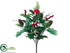 Silk Plants Direct Holly, Cone, Berry Bush - Variegated Red - Pack of 12