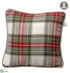 Silk Plants Direct Plaid Pillow - Green Red - Pack of 2