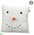 Fur Snowman Pillow - White - Pack of 2